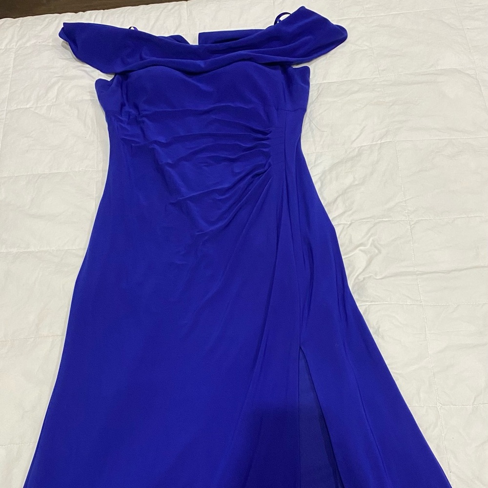 Xscape Royal Blue Maxi Dress B1-14